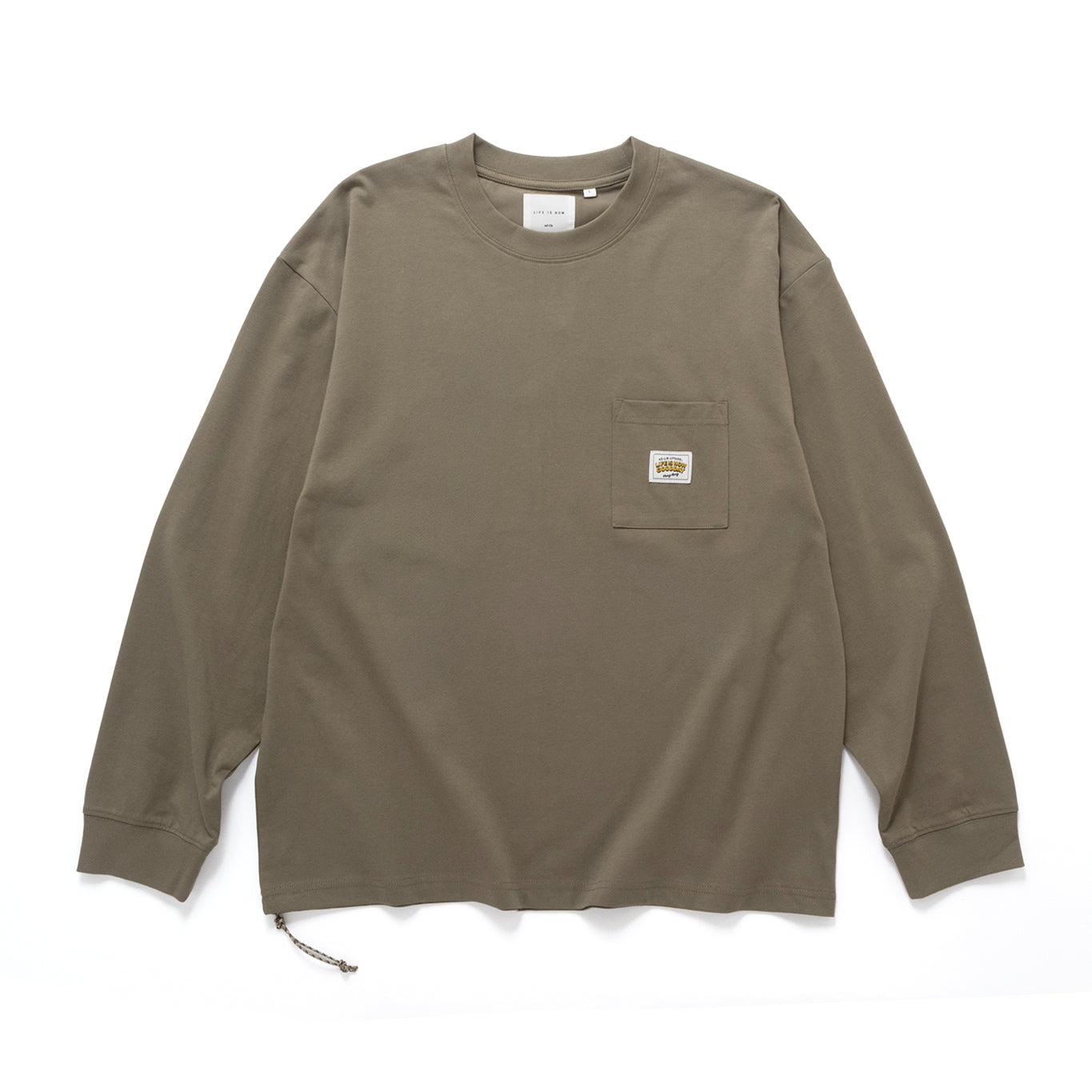 (YT1713) Anti Odor Drawstrings Long Sleeve Tee