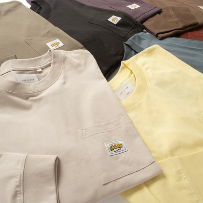 (YT1713) Anti Odor Drawstrings Long Sleeve Tee
