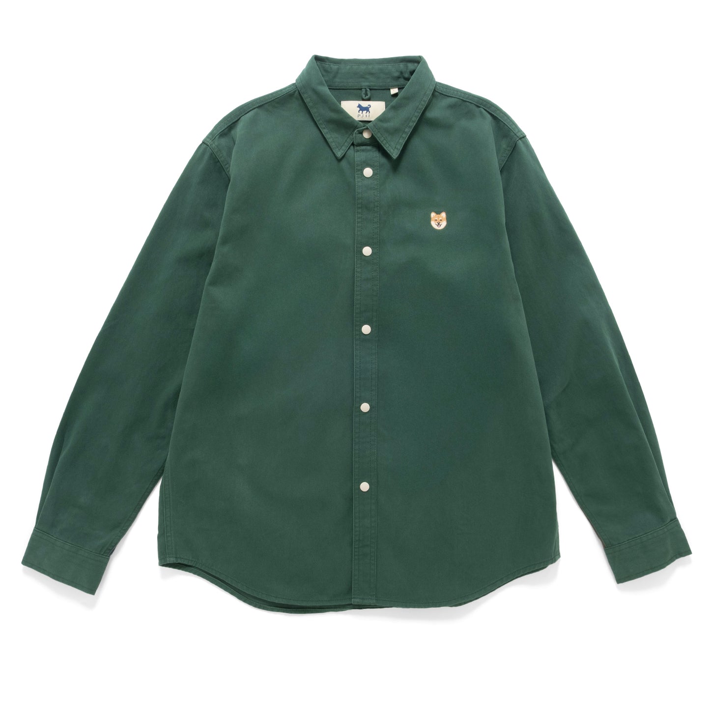 (ST483) Jersey Sleeve Patchwork Shirt