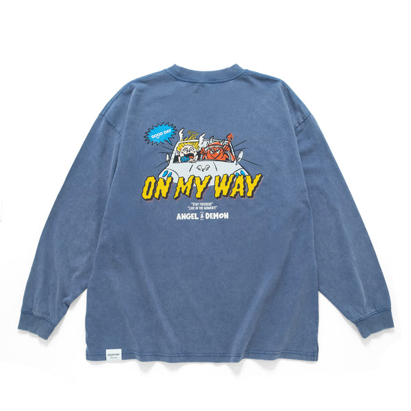 (ZT1777) On The Way Graphic Long Sleeve Tee