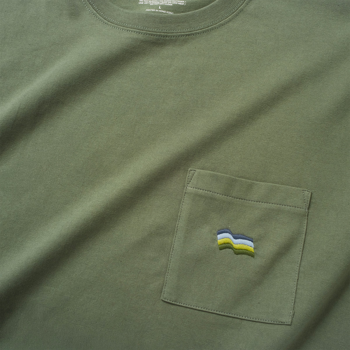 (ZT1960) Flag Embroidery Pocket Tee (Online Exclusive)