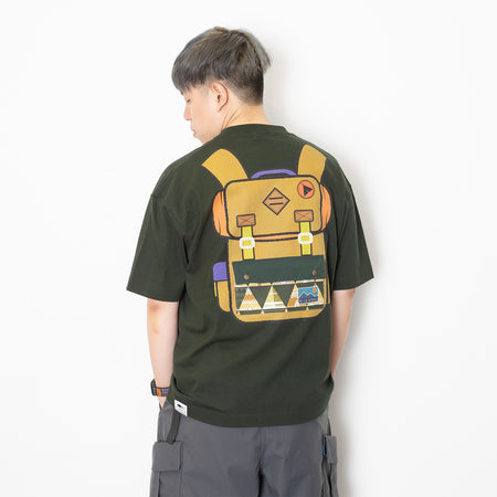 (ZT1482) Hawaii Surfing Graphic Pocket Tee