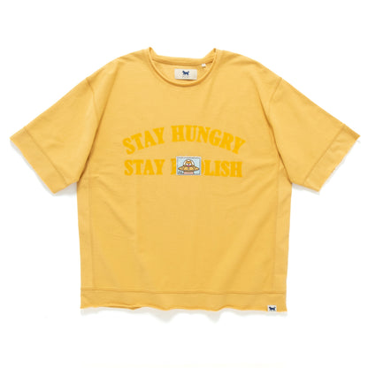 (TP1956) Flock Print Message Tee with Patch