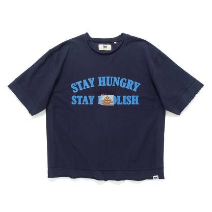 (TP1956) Flock Print Message Tee with Patch