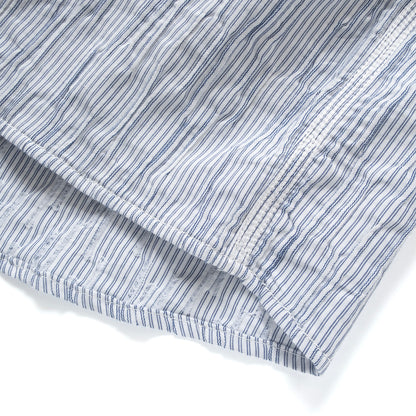(ST555) Crinkle Striped Shirt