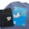 (ZT1779) Swimming Corgi 圖案長袖 Tee