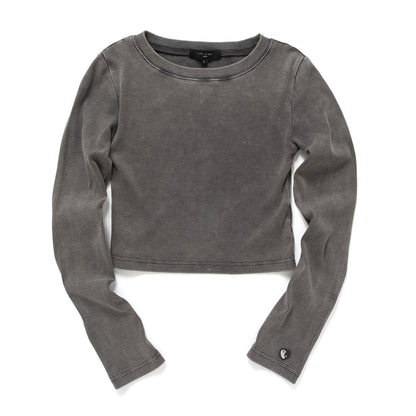 (TP1903) Washed Cropped Tee