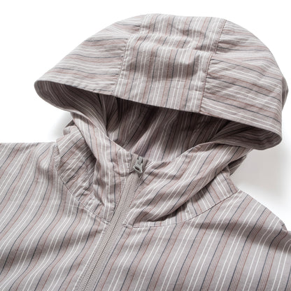 (JK455) Striped Hooded Jacket