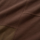 (TP1721) 窩夫格拼色滾邊Tee