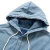 (ST476) Washed Denim Hodded Shirt