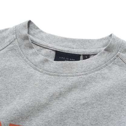 (TP1723) Washed Cropped Sleeve Tee
