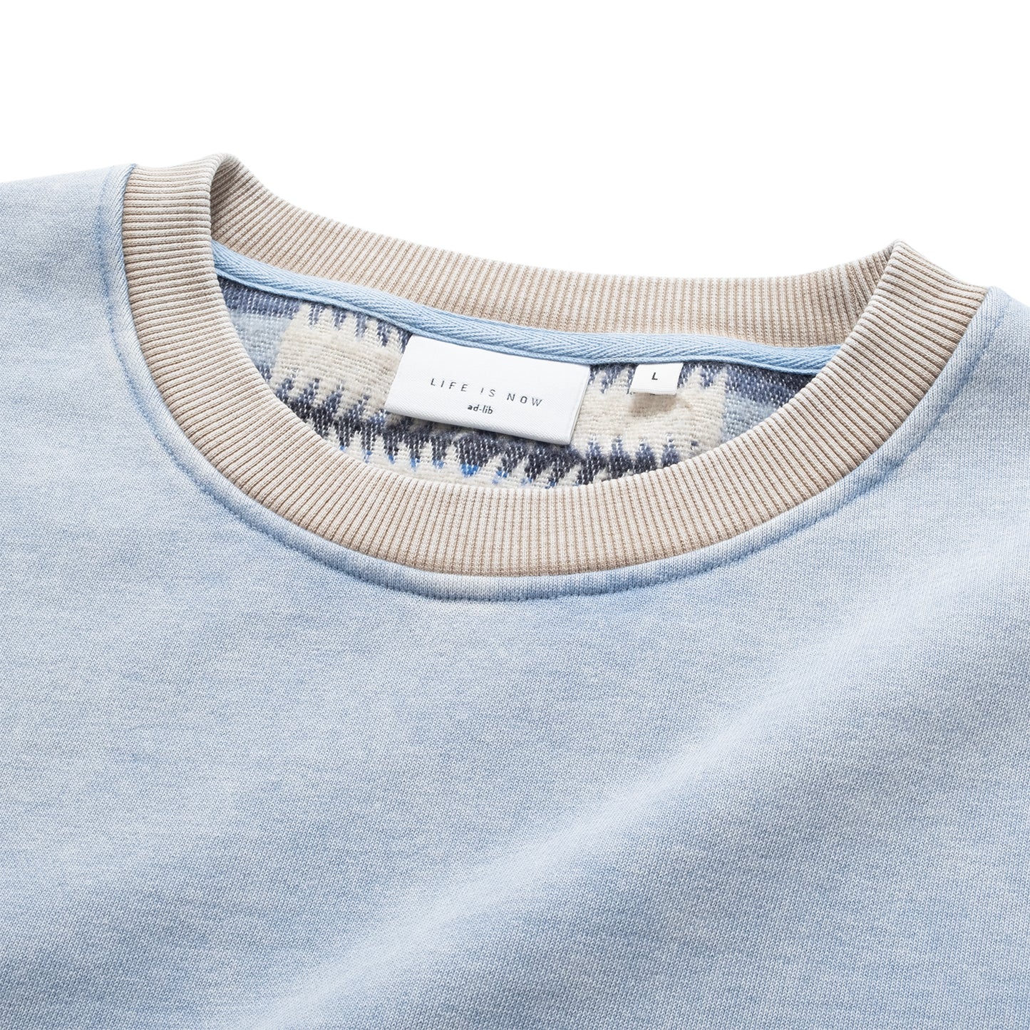 (SW514) Washed Tribal Pattern Sweater