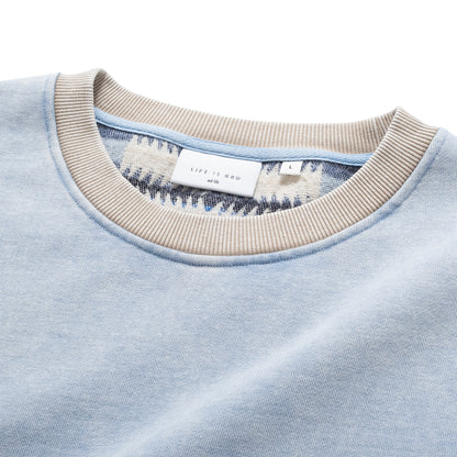 (SW514) Washed Tribal Pattern Sweater