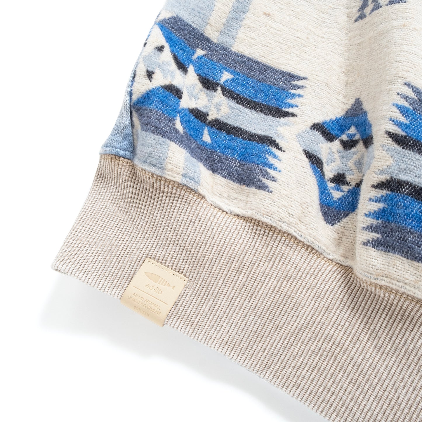 (SW514) Washed Tribal Pattern Sweater