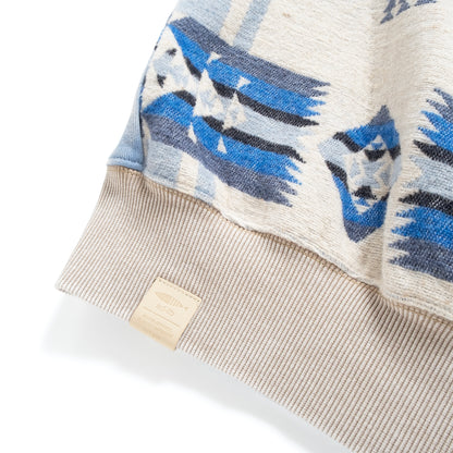 (SW514) Washed Tribal Pattern Sweater