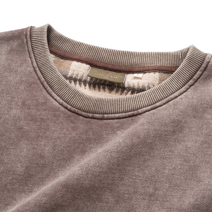 (SW514) Washed Tribal Pattern Sweater