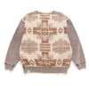 (SW514) Washed Tribal Pattern Sweater