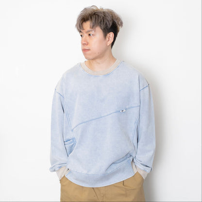 (SW514) Washed Tribal Pattern Sweater