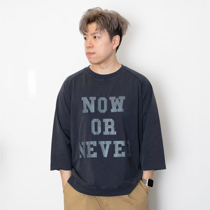 (TP1723) Washed Cropped Sleeve Tee