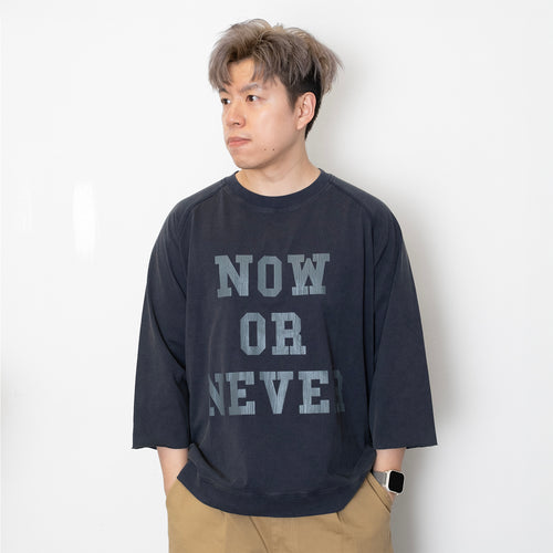 (TP1723) Washed Cropped Sleeve Tee