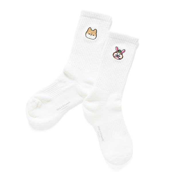 (EX656) Graphic Embroidery Socks