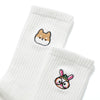 (EX656) Graphic Embroidery Socks