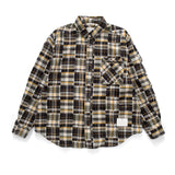 (YS329) Patchwork Fabric Shirt