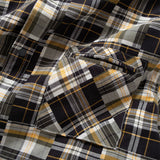 (YS329) Patchwork Fabric Shirt