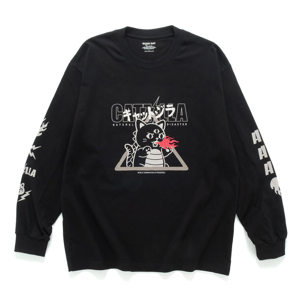 (ZT1784) Catzilla Graphic Long Sleeve Tee