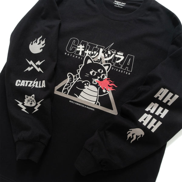 (ZT1784) Catzilla Graphic Long Sleeve Tee