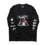 (ZT1784) Catzilla Graphic Long Sleeve Tee