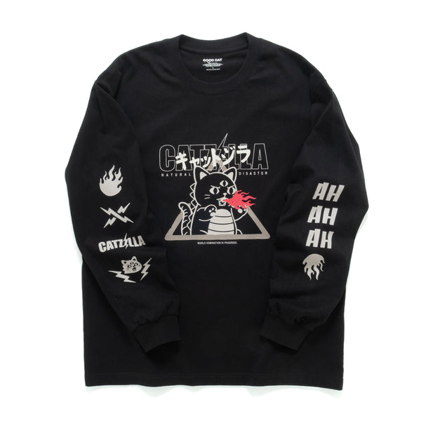 (ZT1784) Catzilla Graphic Long Sleeve Tee