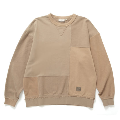 (SW571) Tonal Patchwork Sweatshirt