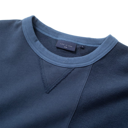 (SW571) Tonal Patchwork Sweatshirt