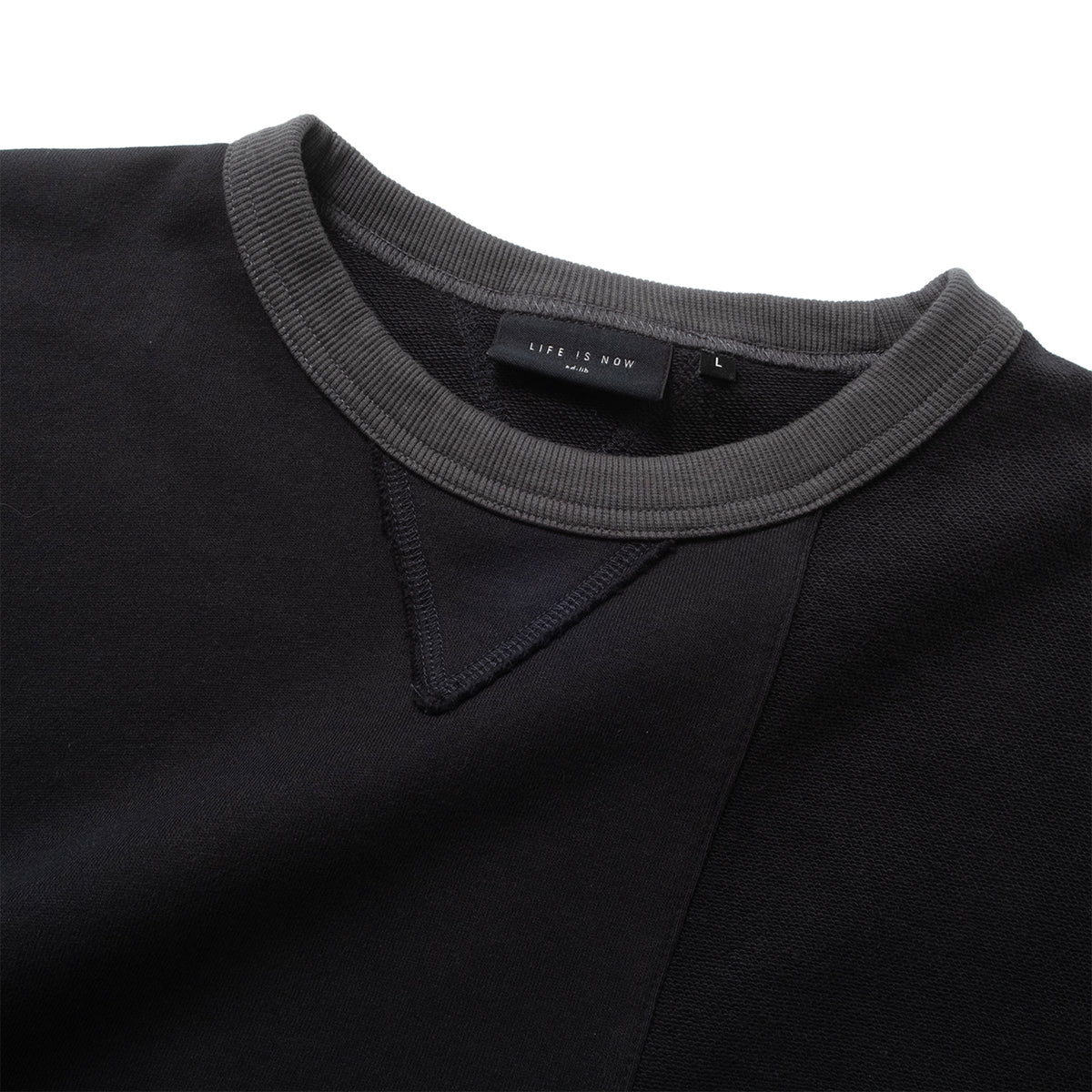 (SW571) Tonal Patchwork Sweatshirt