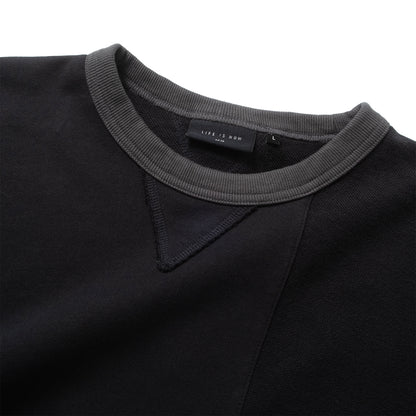 (SW571) Tonal Patchwork Sweatshirt