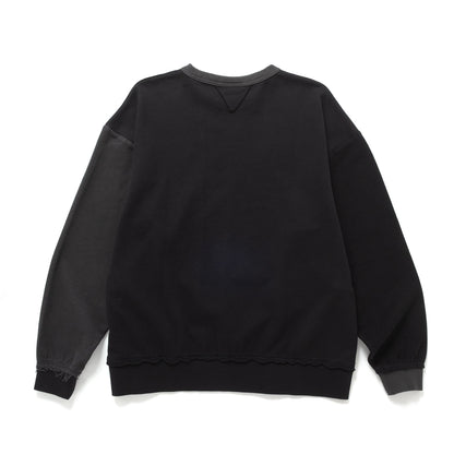 (SW571) Tonal Patchwork Sweatshirt