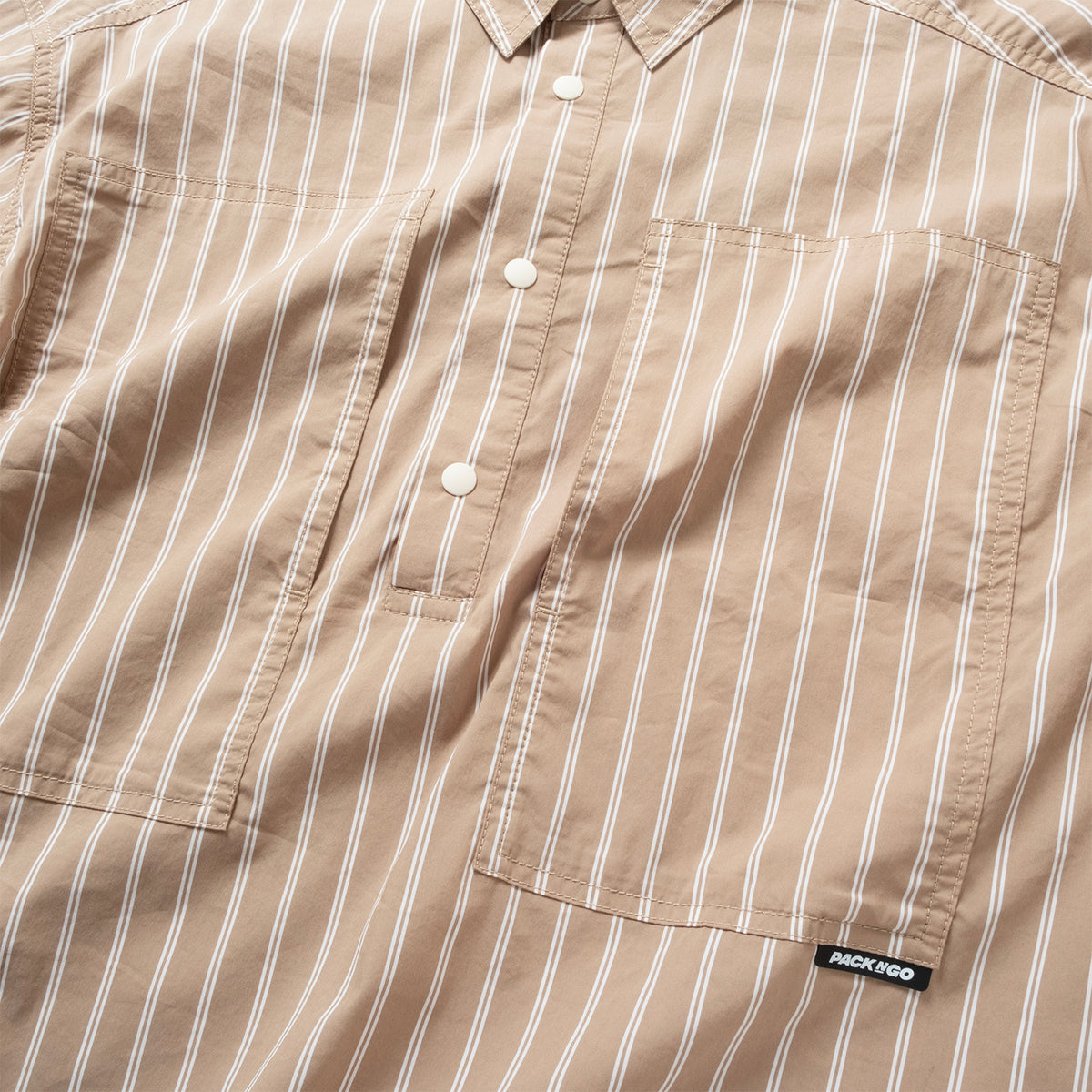 (ST528) 2 Ways Stripes Shirt