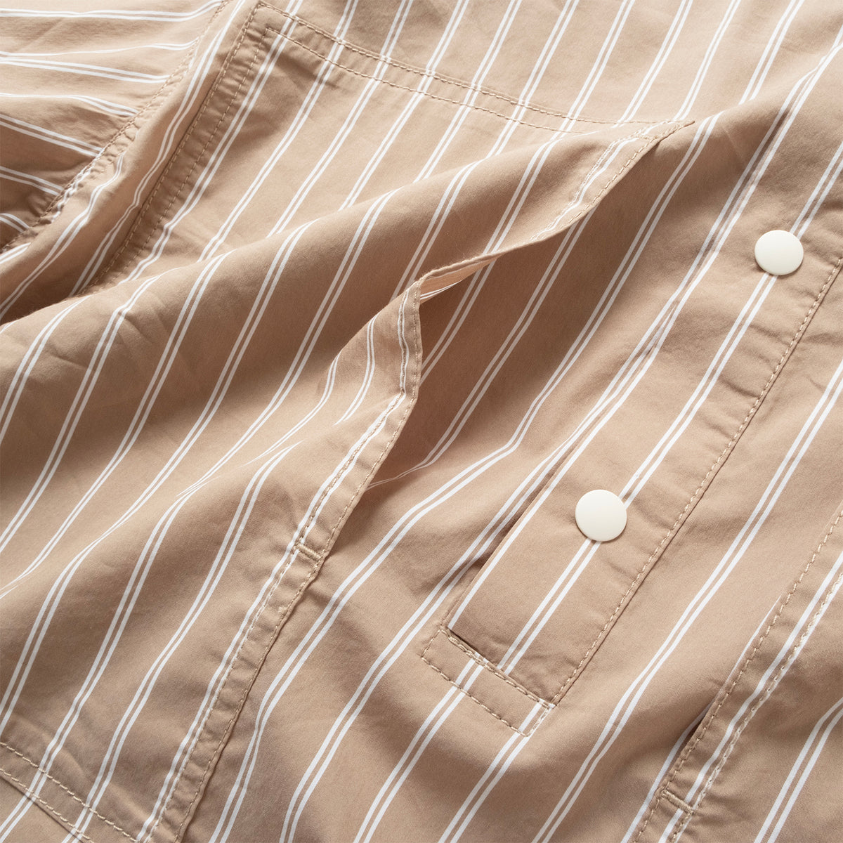 (ST528) 2 Ways Stripes Shirt