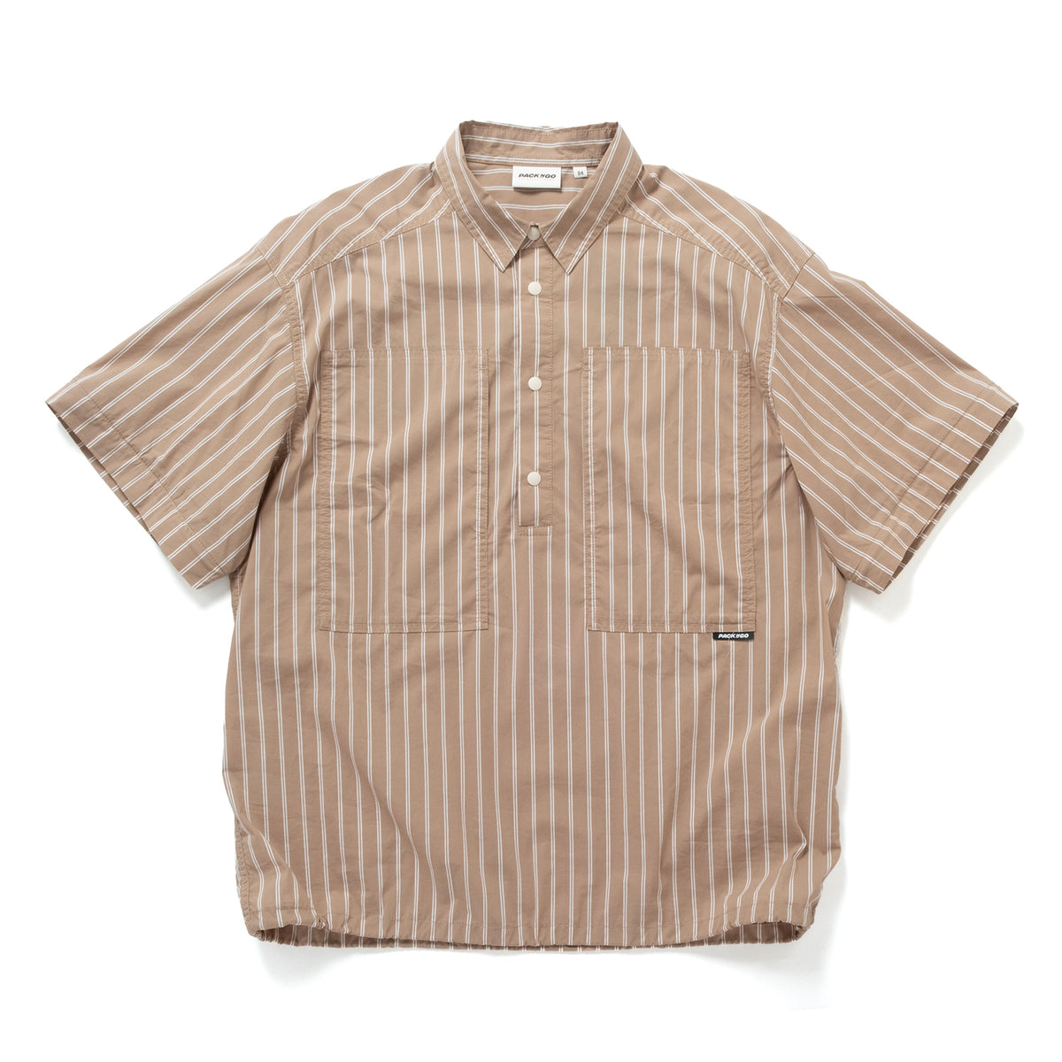 (ST528) 2 Ways Stripes Shirt