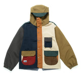 (JK402) Colorblock Parka