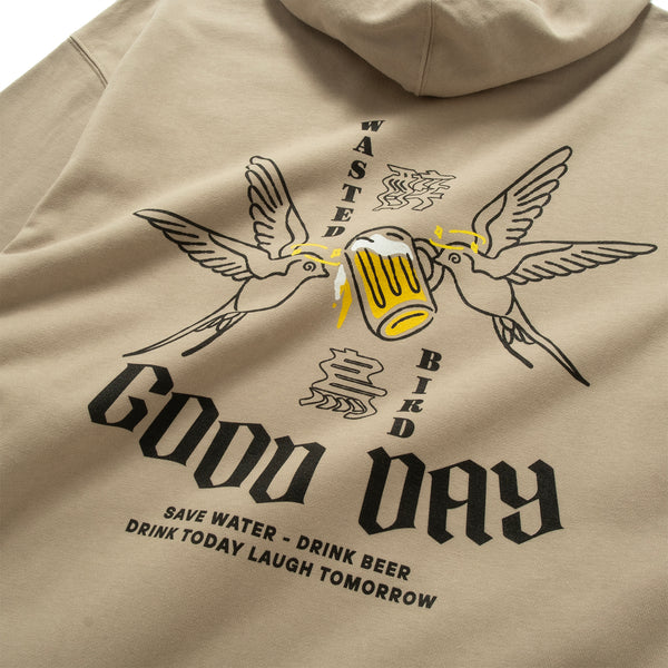 (ZW546) Wasted Bird Graphic Hoodie