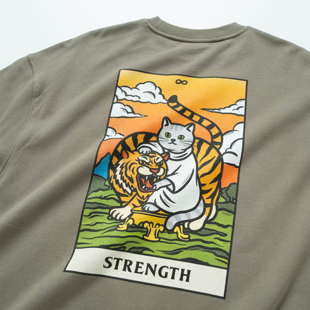 (EX637) Tired on Bus Graphic Sweater