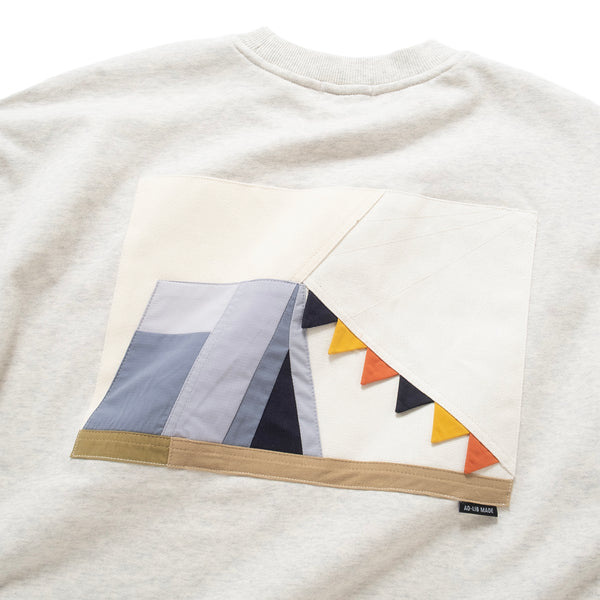 (ZW536) Camping Tent Patchwork Sweater