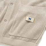 (CD106) Knit Mesh Cardigan