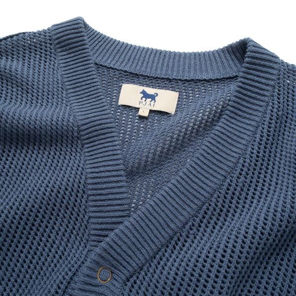 (CD106) Knit Mesh Cardigan