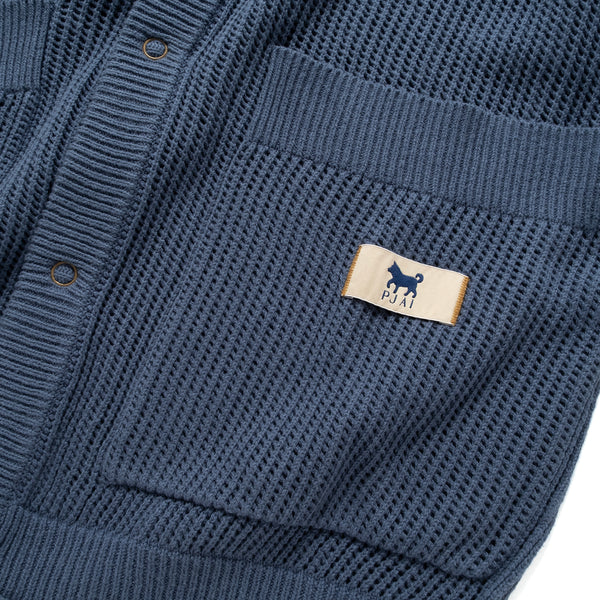 (CD106) Knit Mesh Cardigan