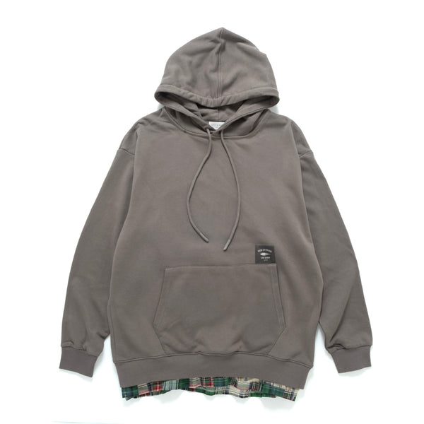(ZW537) Patchwork Layer Hoodie