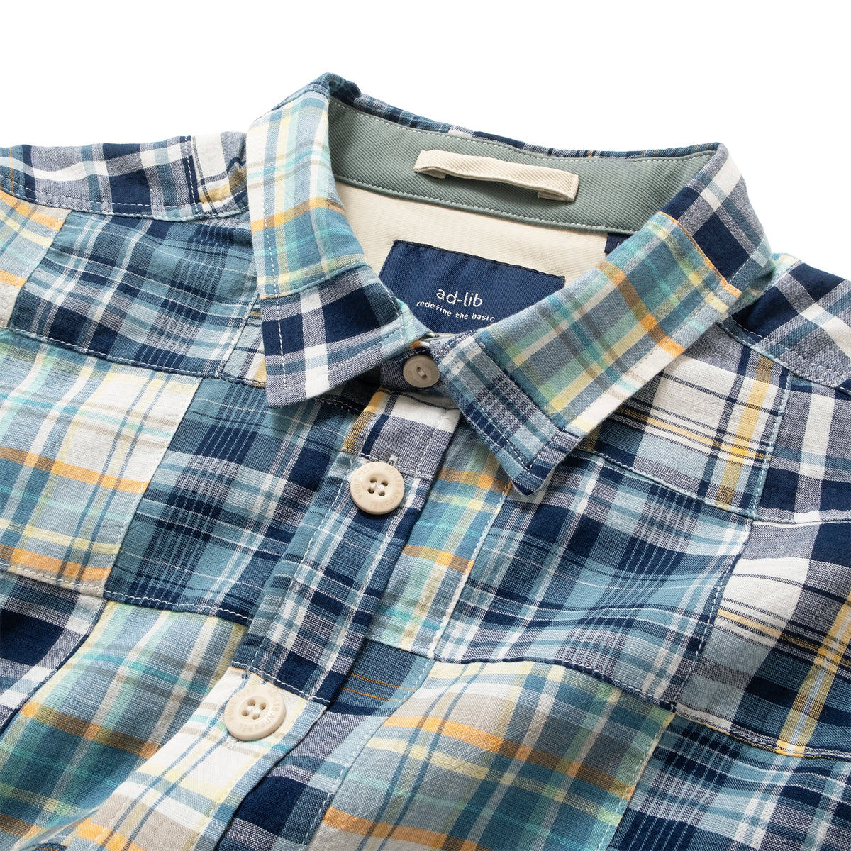 (ST563) Patchwork Shirt (Online Exclusive)