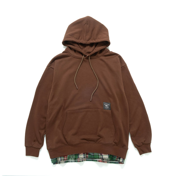 (ZW537) Patchwork Layer Hoodie
